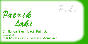 patrik laki business card